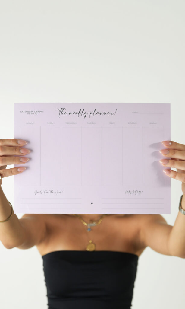 THE WEEKLY PLANNER - OLYMPIA